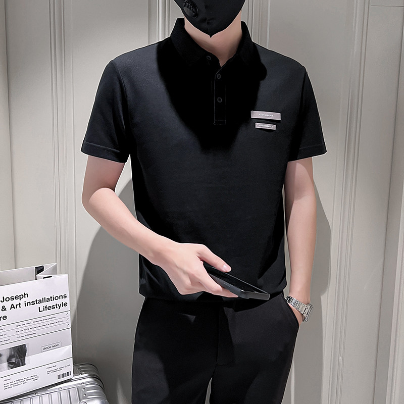 小伙风2025夏季新款男士修身帅气明线短袖POLO衫PL6379-p58控78,男装T恤,电商B307