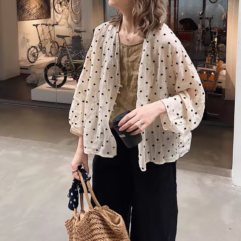 秋装新款大码女装韩版宽松苎麻开衫衬衫薄款上衣防晒衫