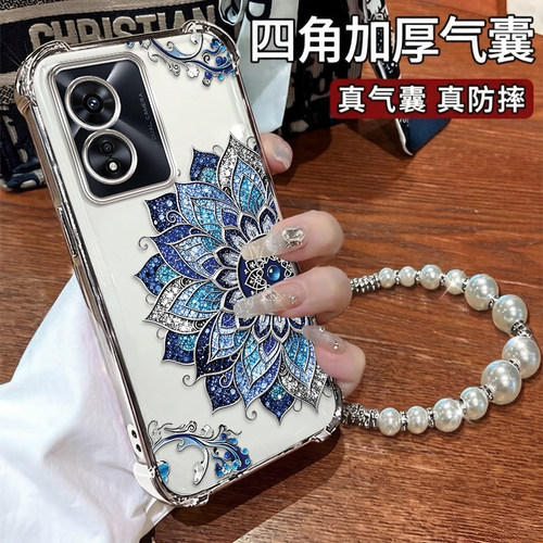 OPPOA97手机壳敦煌莲花蓝