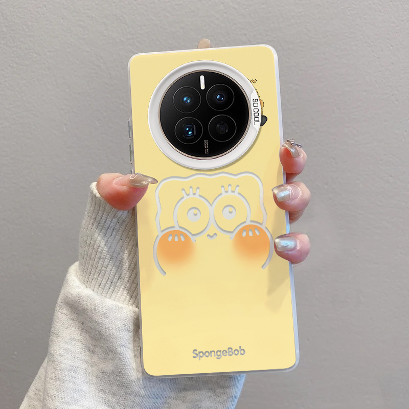 华为mate50手机壳大脸海绵宝宝