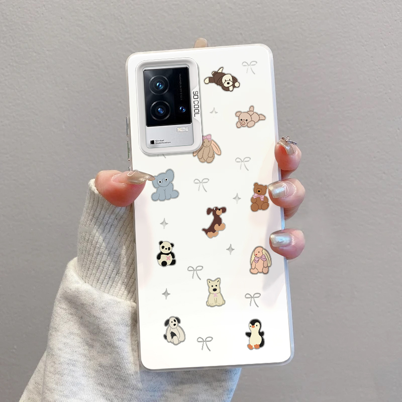 IQOO8手机壳彩银IMD动物蝴蝶