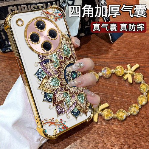 OPPOFindX8手机壳敦煌莲花纹电镀