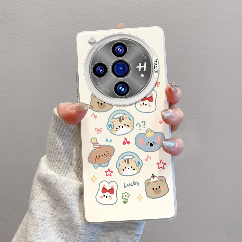 OPPOFINDX7手机壳耳机猫小熊兔子