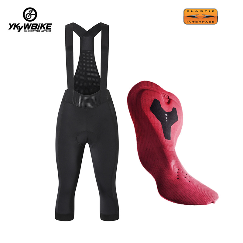 双箭头骑行背带七分裤YKYWBIKE