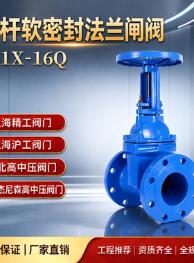上海精工 湖北高中压 Z41X-16Q弹性座封明杆软密封法兰闸阀