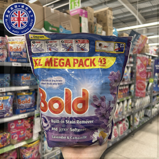 英国原装Bold洗衣凝珠全效合一薰衣草薰衣草香沙漠玫瑰持久留香