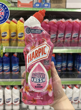英国原装HARPIC亮湃柠檬强力洁厕啫喱强效除垢尿渍抑菌除臭樱花味