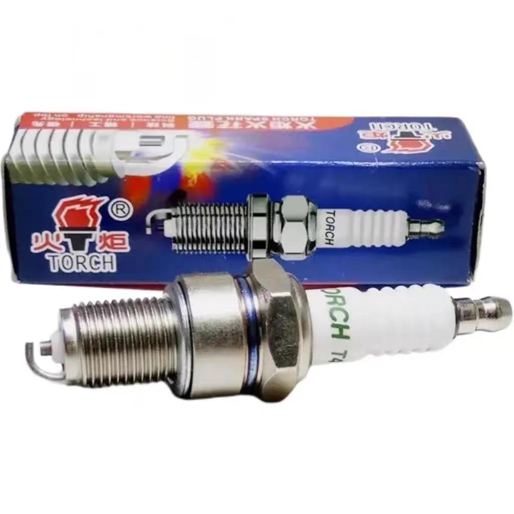 火炬摩托车二冲程50火花塞长春金城AX100 F5TC发电机抽水机
