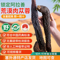 阿拉善肉苁蓉整根正品内蒙古正宗沙漠软性油苁蓉送淫羊藿中药材料