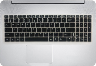 ASUS华硕G57JK4200键盘保护贴膜15.6英寸J笔记本电脑非夜光非快捷键非发光非荧光非韩语可爱透明防尘套凹凸罩
