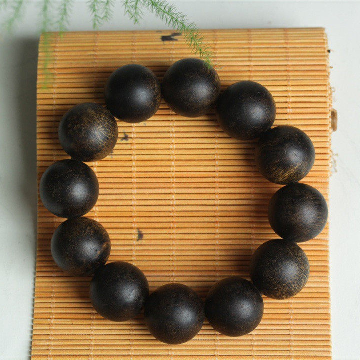 인증서 수중 등급 브루나이 침향 팔찌 검은색 QINNAN 오래된 재료 남성 및 여성 부처 구슬 팔찌 나트랑 침향이 함께 제공됩니다