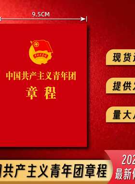 新版标准中国共产主义青年团章程团务用品入团共青团团章23版修订