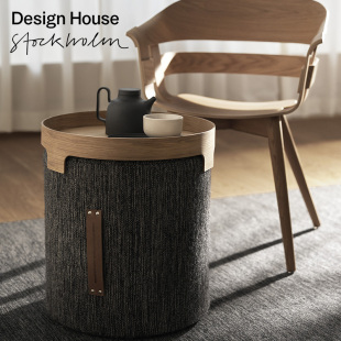 house家用下午茶橡木托盘北欧风矮凳客厅饰品摆件 瑞典进口design