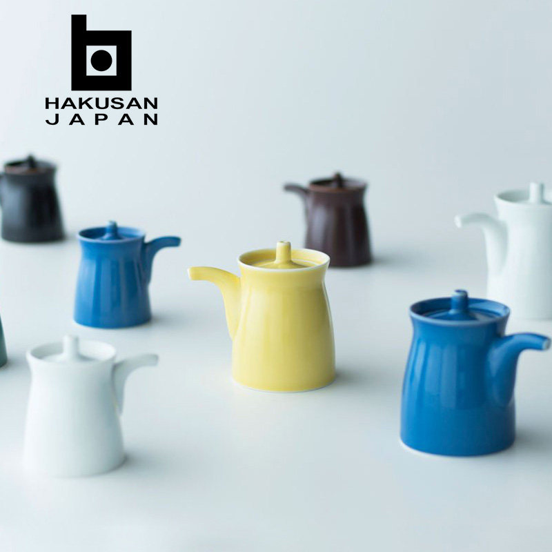 日本进口白山波佐见烧g型调味瓶