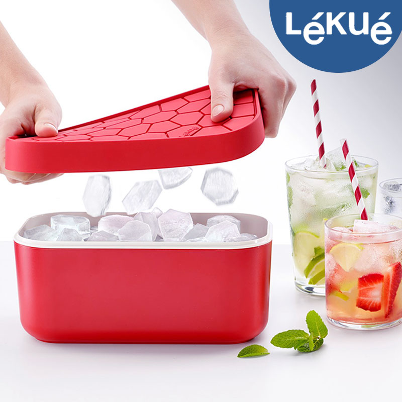 西班牙Lekue乐葵食品硅胶制冰模具制冰储冰二合一家用大容量冰盒