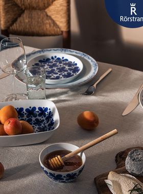Rorstrand 瑞典Mon Amie蓝色经典系列蓝蝴蝶家用陶瓷碗盘咖啡杯碟