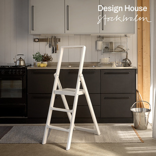 饰架Step Stepladder置物架梯子收纳家用 house木制装 瑞典design
