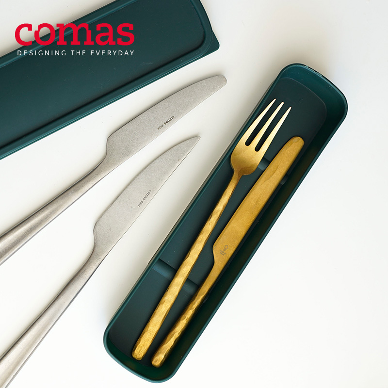 comas餐具盒家用pp材质