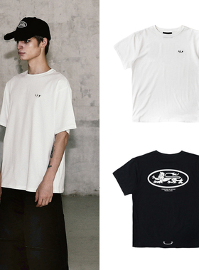 韩国badblood美式复古街头印花圆领纯棉短袖宽松休闲男女T恤夏潮