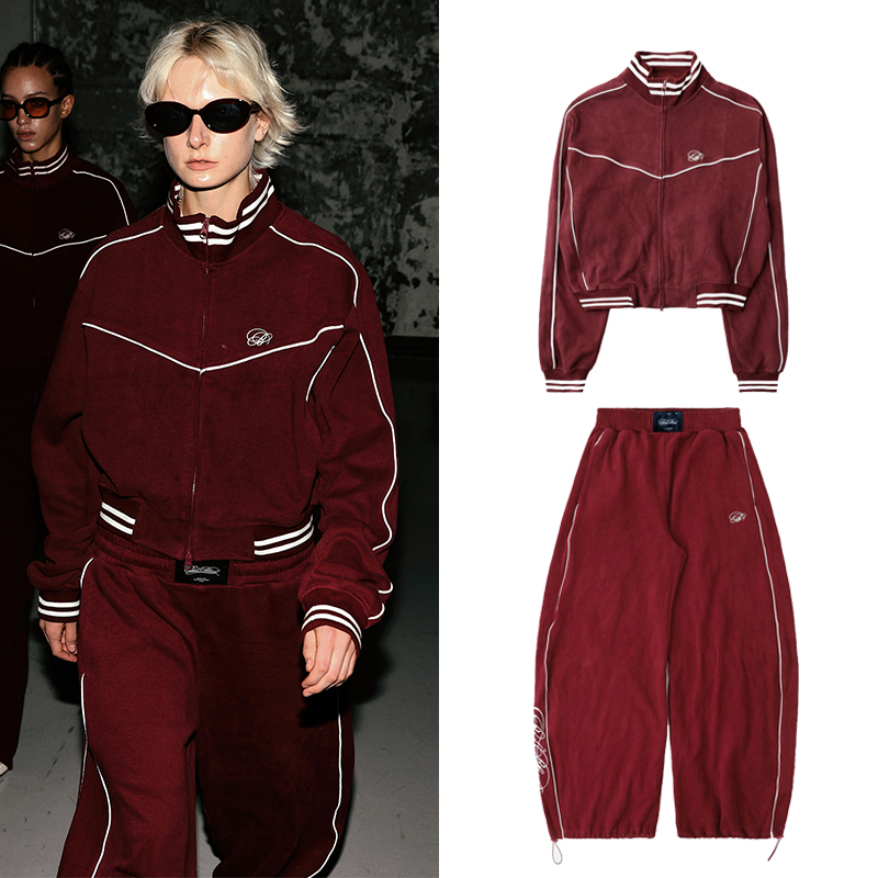 韩国badblood美式复古运动套装