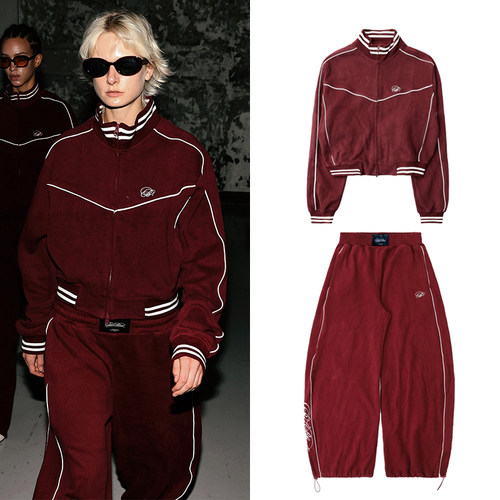 韩国badblood美式复古运动套装