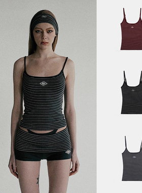 韩国badblood背心吊带女美式辣妹短款条纹内搭修身显瘦外穿上衣