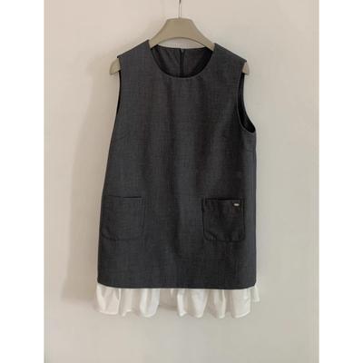 2.19~QS148044韩国春装新款气质百搭叠穿设计感背心裙连衣裙女