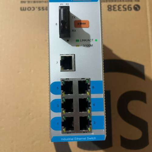 TSC卓越工业以太网交换机Carat10-7TX-1FM，一