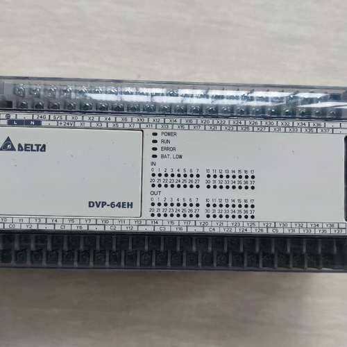台达PLC DVP64EH00R2成色实物图，功能正常