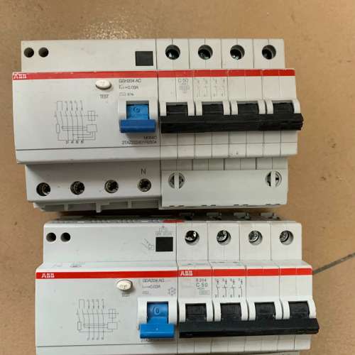 ABB漏电保护器4P50A 2只