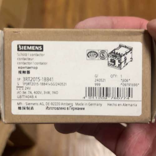 四极直流接触器3RT2015-1BB41