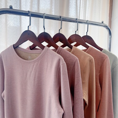 庄泰7213品牌羊绒蚕丝御寒养肤圆领女套装秋衣秋裤保暖套装