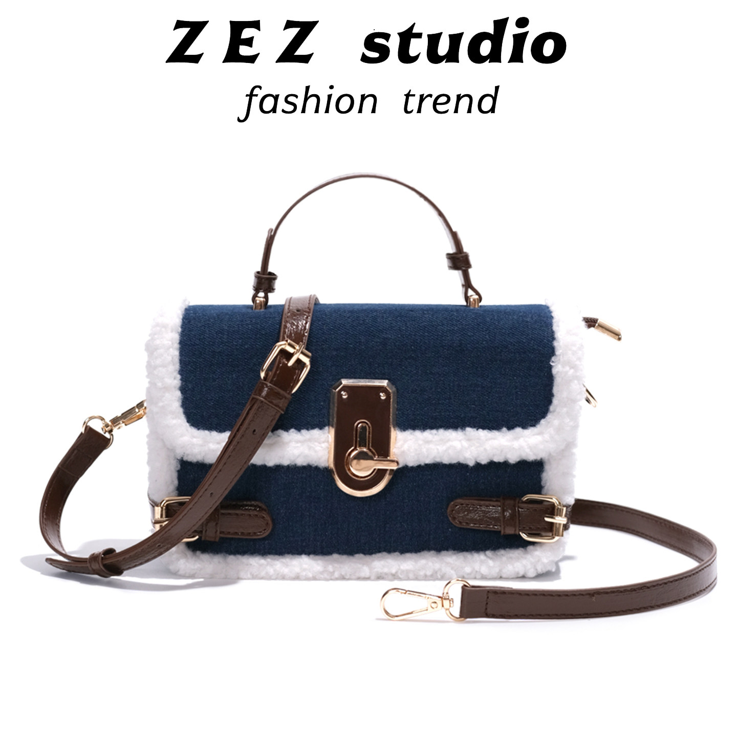 2025秋冬新款包包女斜挎包女士box小方包女式通勤单肩手提豆腐包