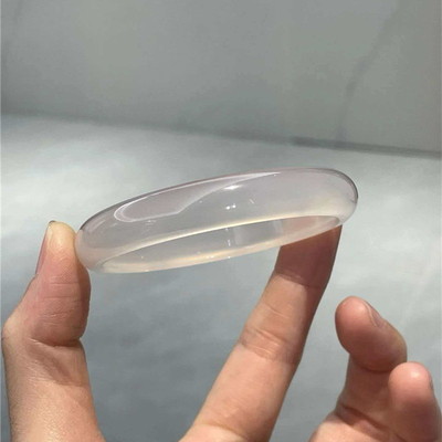 精品 天然玛瑙手镯白月光冰透玛瑙镯子 女款水晶玉髓玛瑙镯送女友