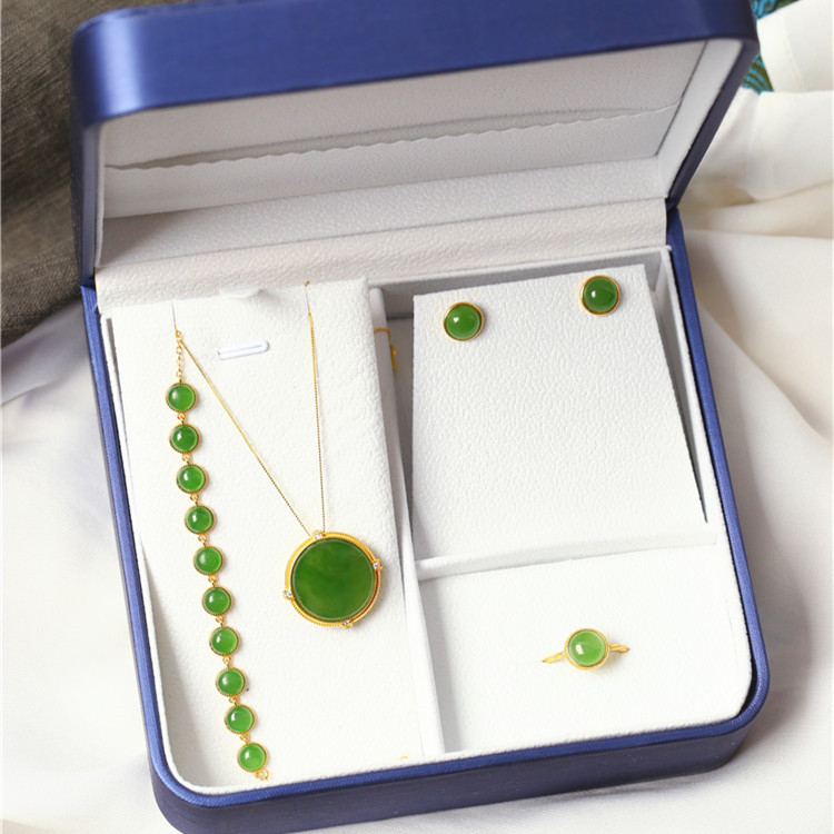 天然碧玉冰绿蛋面纯银镶嵌款手链吊坠戒指耳钉套装 女款玉石饰品,珠宝/钻石/翡翠,手饰,淘宝优惠券,粉丝福利购,淘宝优惠卷