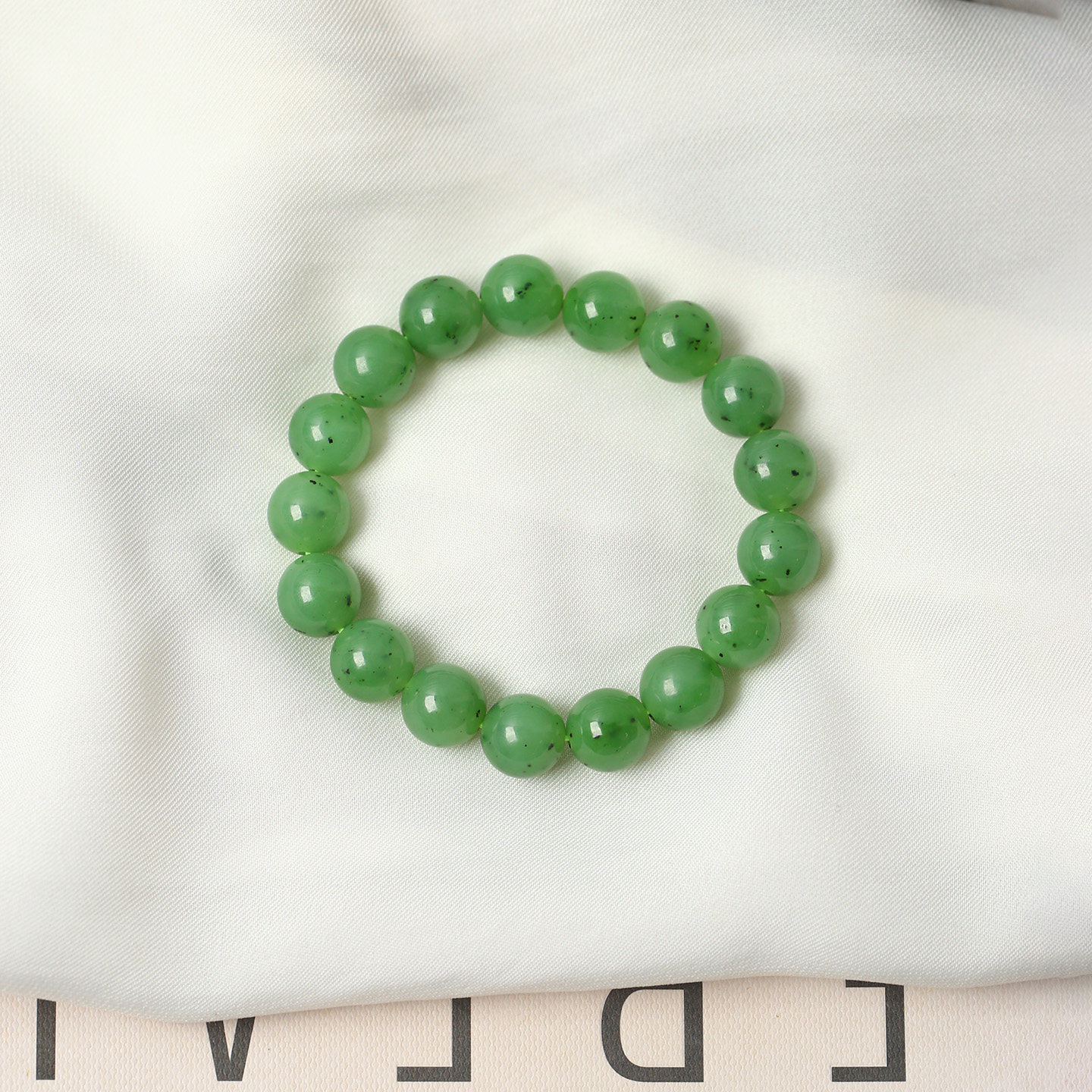 天然俄罗斯碧玉乌兰海苹果绿圆珠手链手串男女款高端玉石饰品礼物,珠宝/钻石/翡翠,手饰,淘宝优惠券,粉丝福利购,淘宝优惠卷