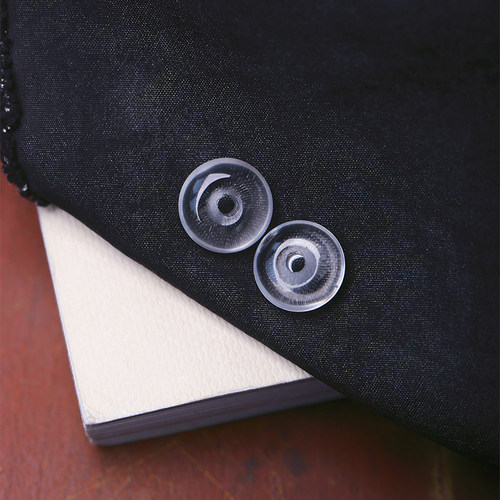 白水晶小平安扣款吊坠配件