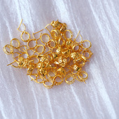 特价 工厂一手货源18K金钱币款 吊坠专用夹扣扣头DIY配件材链K金配