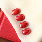 原矿朱砂高抛红砂小如意吊坠 DIY朱砂散珠隔珠饰品配件 帝王砂