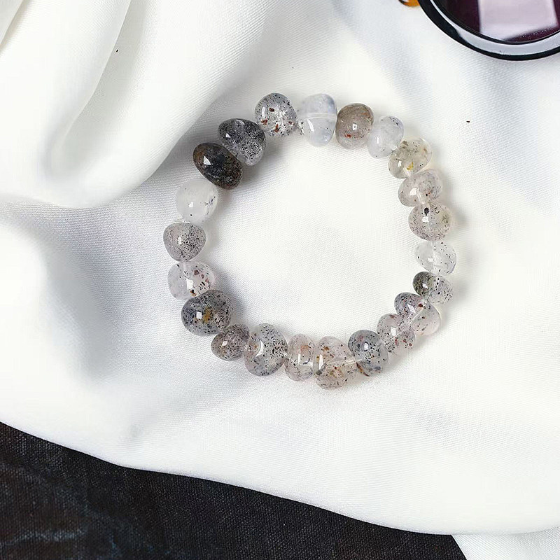 工厂处理福利价天然水晶黑云母草莓晶随形珠手链女款水晶手串饰品,饰品/流行首饰/时尚饰品新,手饰/手串,淘宝优惠券,粉丝福利购,淘宝优惠卷