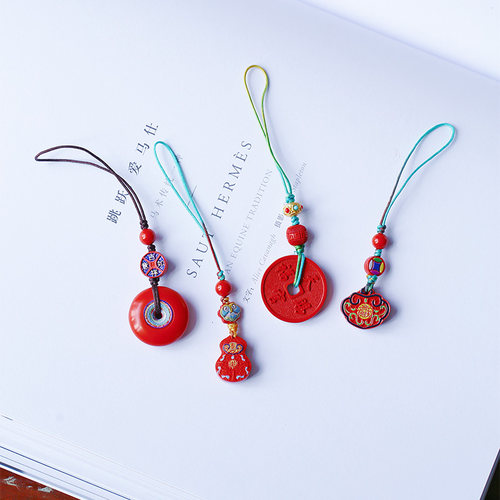 精品红砂山鬼花钱原创设计包挂