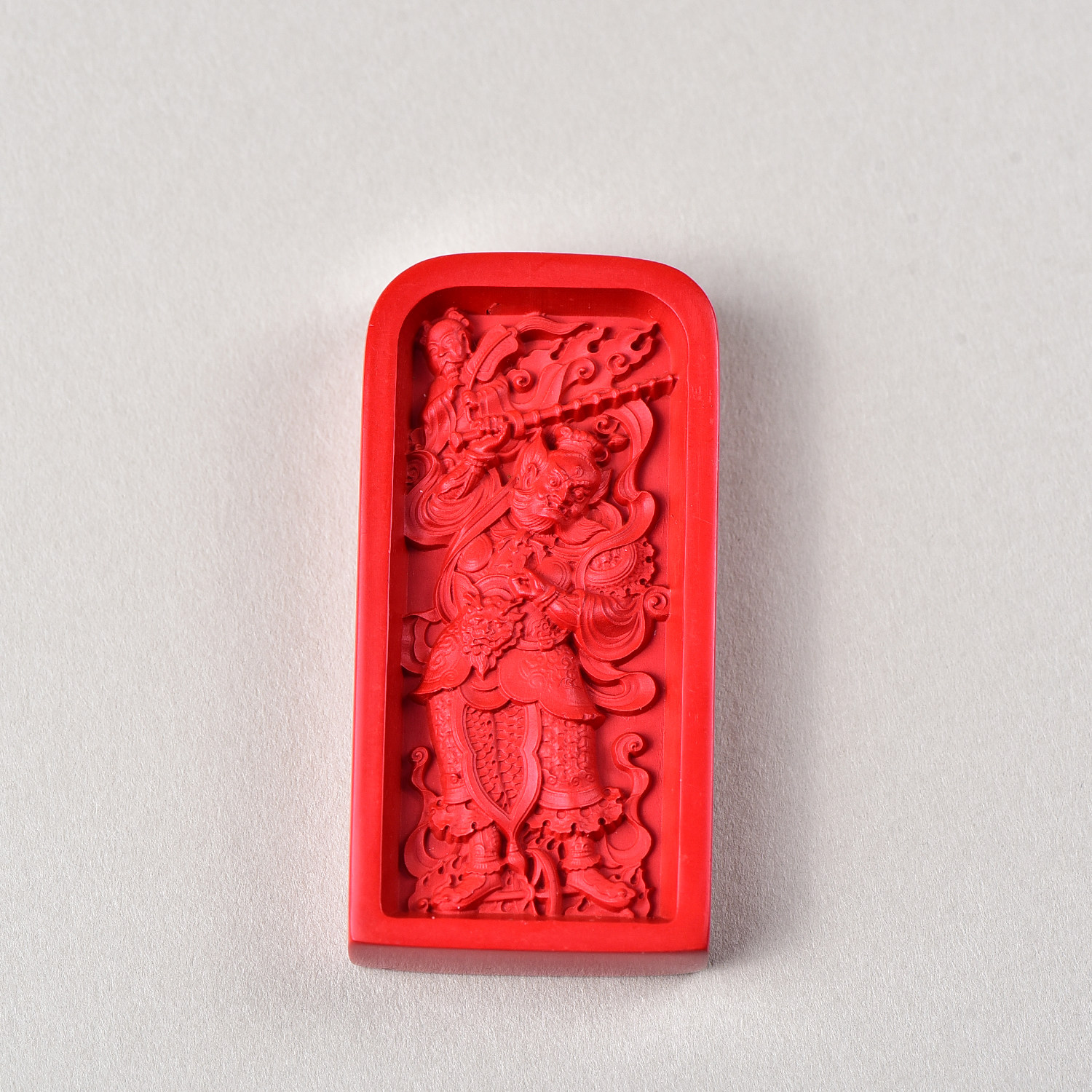 天然红砂朱砂王灵官吊坠真品护身符男原矿女小挂件