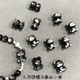 精品 DIY配件水晶吊坠饰品 女款 天然银耀石雕刻小熊款 小吊坠配件