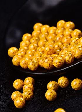 天然原矿雄黄朱砂散珠晶体透光雄黄朱砂雌黄配珠配件DIY配饰材料