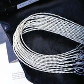 小灯泡珍珠项链半成品 天然淡水珍珠小米珠 精品正圆 小灯泡福利