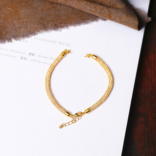 925纯银爆闪半孔扣延长链配饰点缀吊坠配件DIY装饰手链项链配件