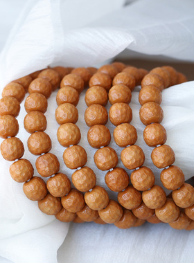 天然文玩猴头刻面款手串