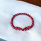 本命年朱砂手链 天然朱砂情侣款 原矿朱砂紫金砂编织貔貅款 手绳