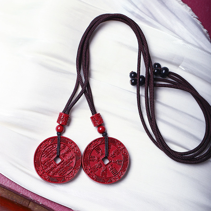 原矿精品紫晶砂山鬼花钱款吊坠