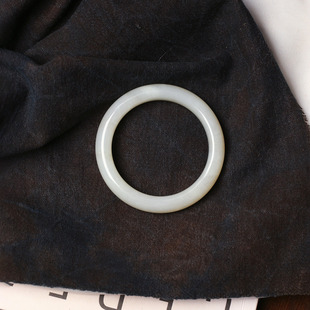 天然新疆料和田玉米达料手镯 女款老油料玉石镯子送女友饰品礼物